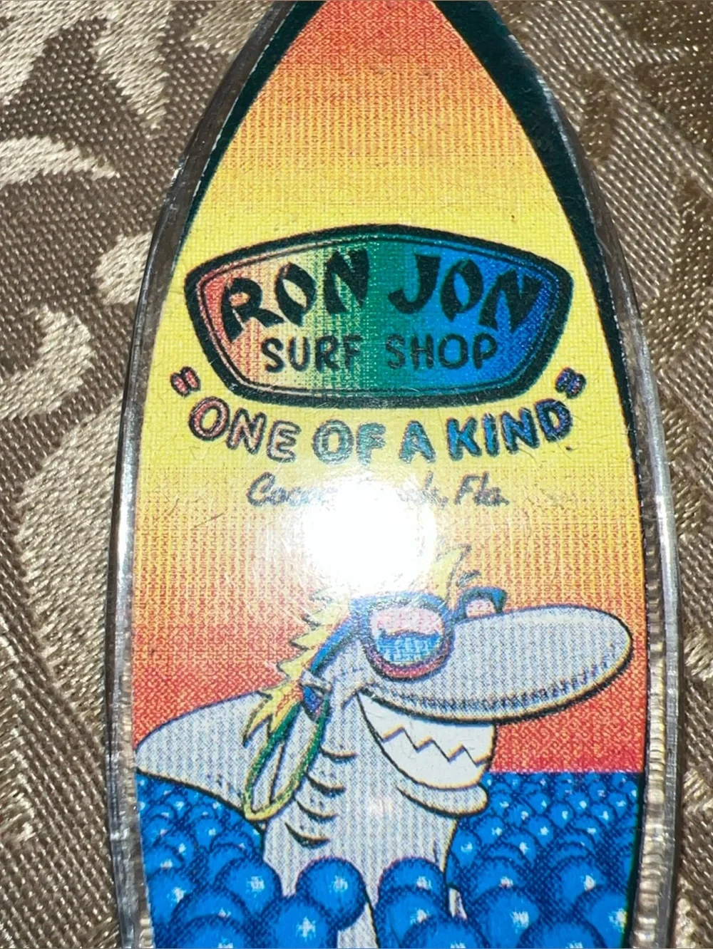 Vintage Ron Jon Surf Shop Cocoa Beach Florida Surfboard Keyring Keychain